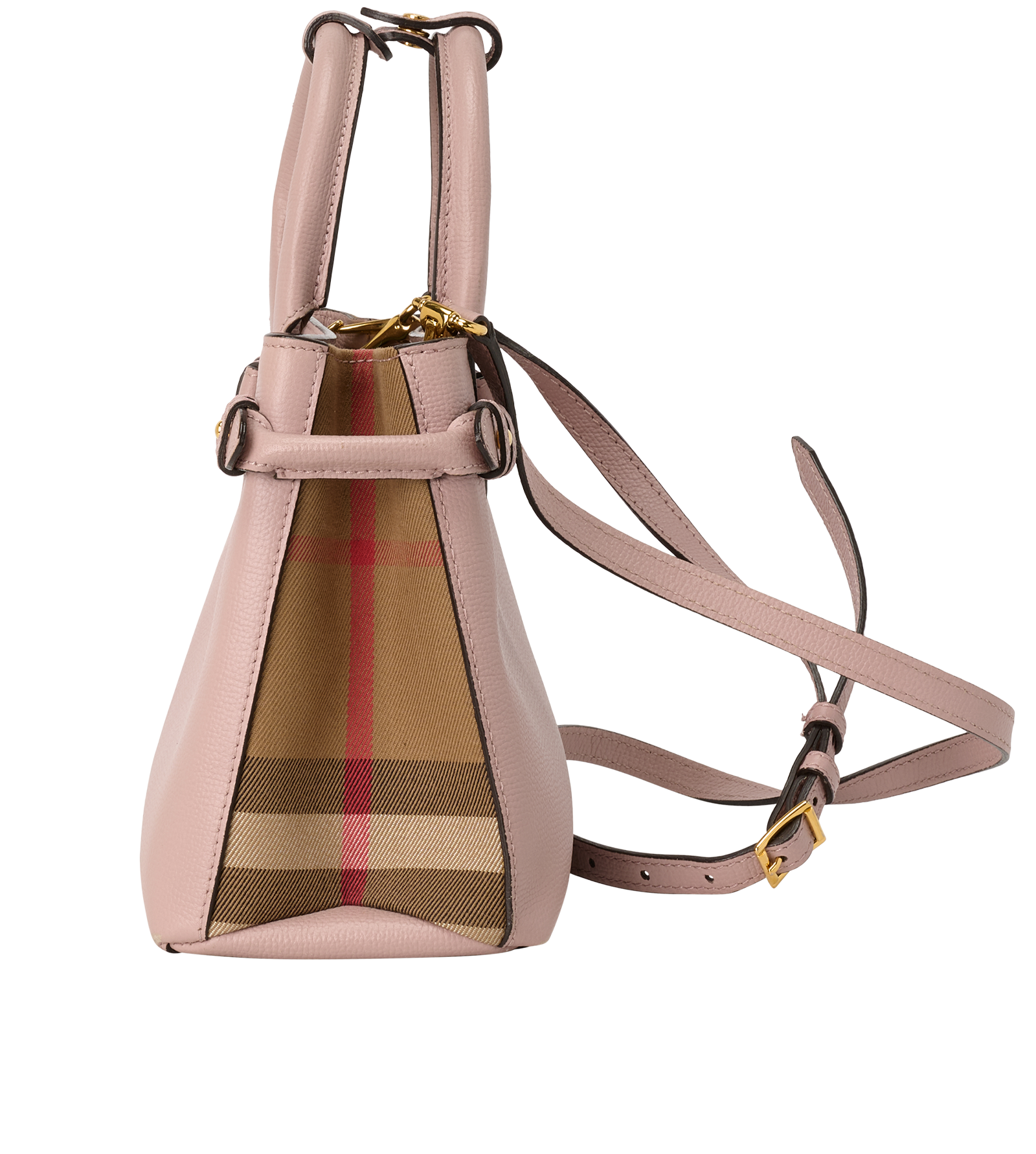 Small Banner, &pound;395, Handbags, Pink, Leather, Bottom view